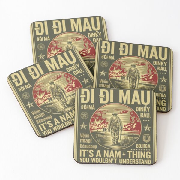 Item preview, Vietnam Veteran Di Di Mau Vietnam War Memory Memor designed and sold by FLUFFandBEYOND.