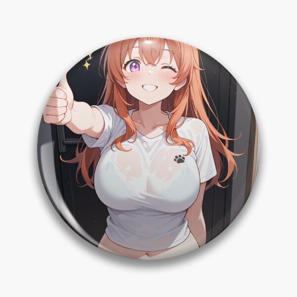 Item preview, Manga - Stylized female character, Playful wink and thumbs up designed and sold by AnimeShin.