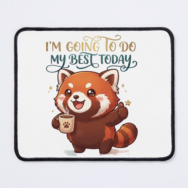 Item preview, Best Today Cute Red Panda Motivation designed and sold by ExploreAura Studio.
