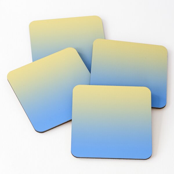 Item preview, BEACH AESTHETIC GRADIENT IN OCEAN BLUE AND SAND YELLOW COLOR designed and sold by Kodexstore.