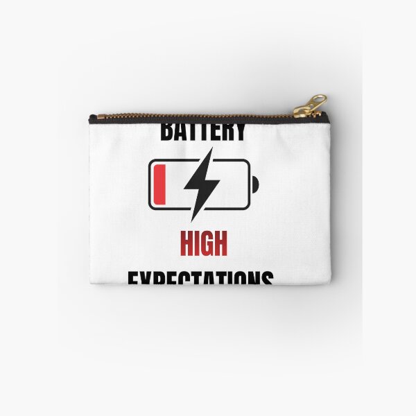 Item preview, LOW BATTERY HIGH EXPECTATIONS FUNNY QUOTE designed and sold by cloudberyDesign.