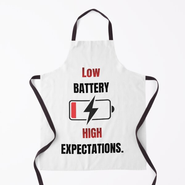 Item preview, LOW BATTERY HIGH EXPECTATIONS FUNNY QUOTE designed and sold by cloudberyDesign.