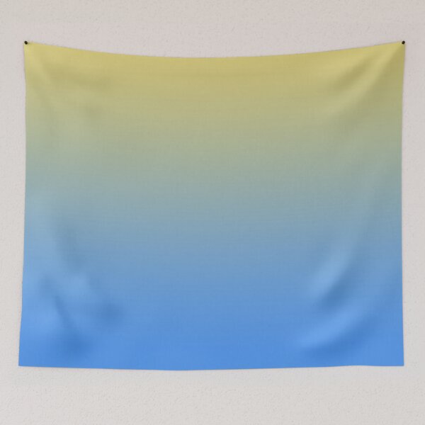 Item preview, BEACH AESTHETIC GRADIENT IN OCEAN BLUE AND SAND YELLOW COLOR designed and sold by Kodexstore.