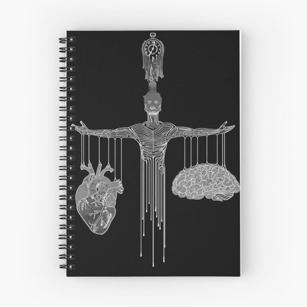 Item preview, Heart vs Brain Anatomical Scale Surreal Dark Art designed and sold by DarkOriginArts.