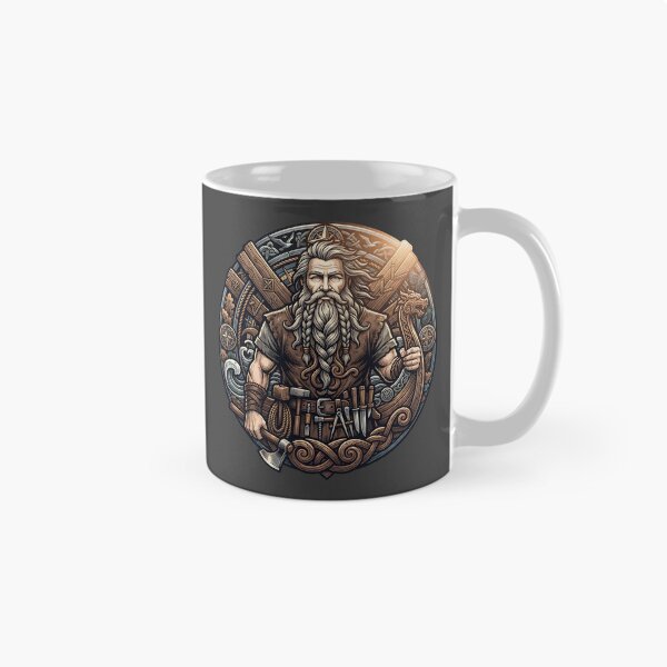Item preview, Bearded Viking Ship Builder Master Art designed and sold by MythicCotton.