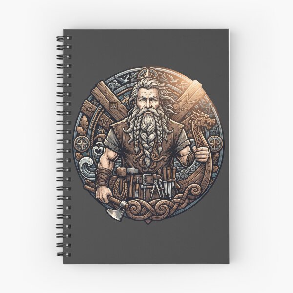 Item preview, Bearded Viking Ship Builder Master Art designed and sold by MythicCotton.