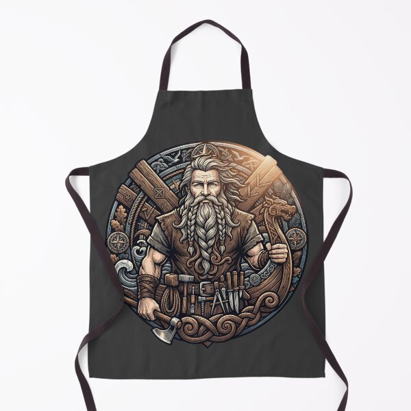 Item preview, Bearded Viking Ship Builder Master Art designed and sold by MythicCotton.