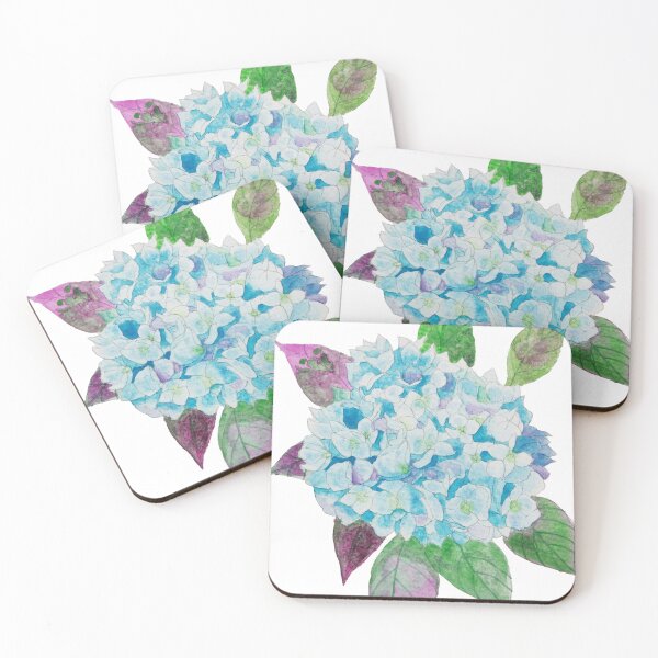 Item preview, Blue hydrangea watercolour painting  designed and sold by esvb.