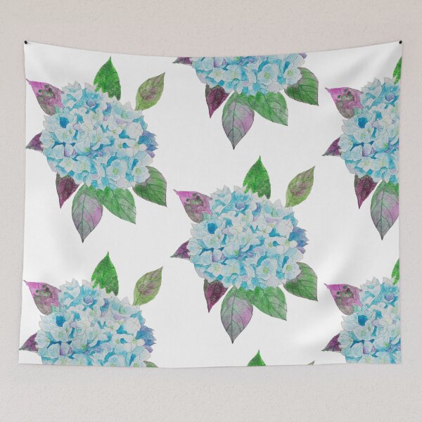 Item preview, Blue hydrangea watercolour painting  designed and sold by esvb.