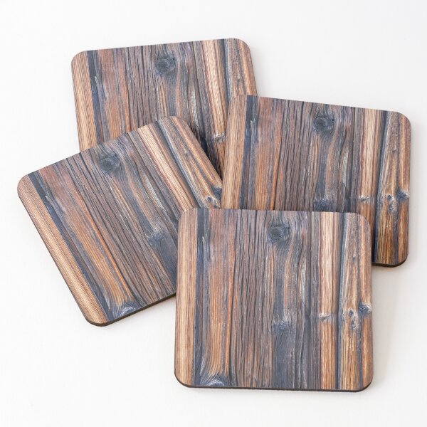 Item preview, Rustic Burnt Larch Texture with Heavy Wood Grain and Knots designed and sold by NorthWild.