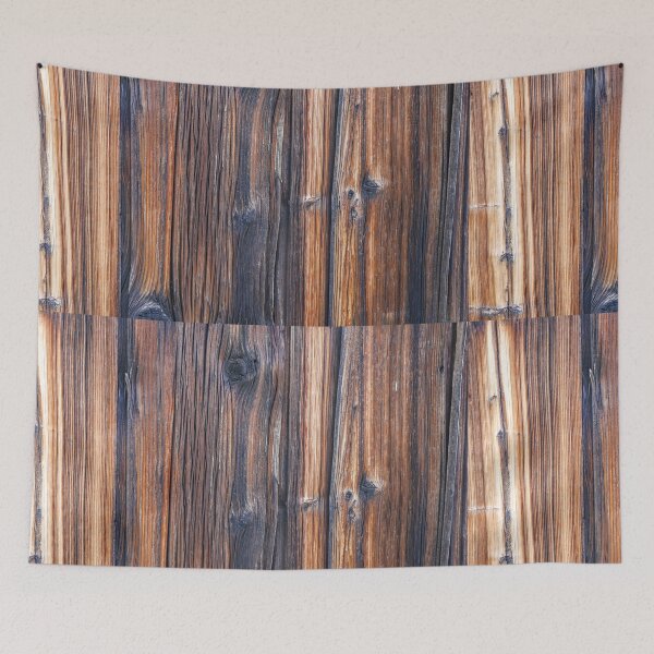 Item preview, Rustic Burnt Larch Texture with Heavy Wood Grain and Knots designed and sold by NorthWild.