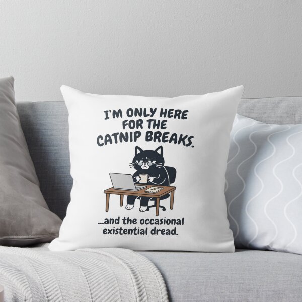 Item preview, Funny Black Cat Office Work Catnip Break designed and sold by Owcomm.
