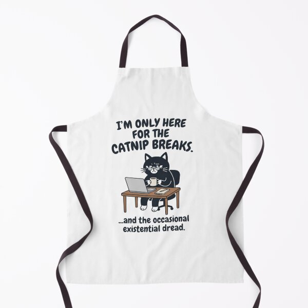 Item preview, Funny Black Cat Office Work Catnip Break designed and sold by Owcomm.