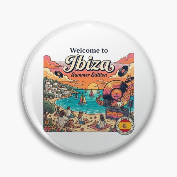 Item preview, Welcome to Ibiza Summer Edition Retro Mediterranean Travel Design designed and sold by NewDesignFR.