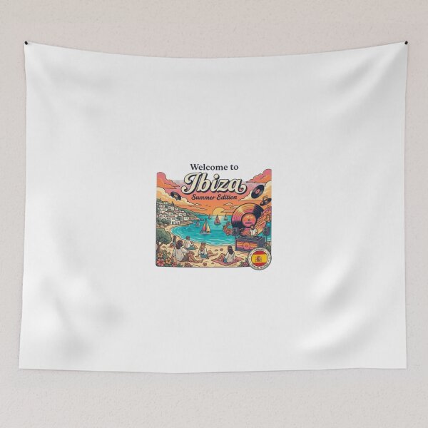 Item preview, Welcome to Ibiza Summer Edition Retro Mediterranean Travel Design designed and sold by NewDesignFR.