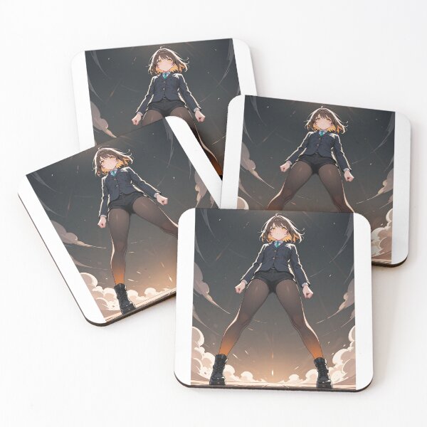 Item preview, Manga - Stylized Female Character, Vibrant Animated Energy designed and sold by AnimeShin.