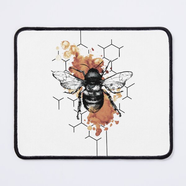 Item preview, Watercolor botanical bee and honeycomb designed and sold by Kumabushi.