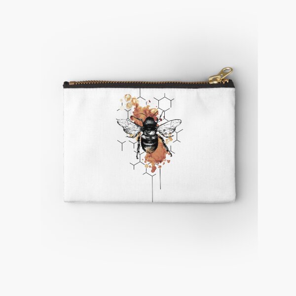 Item preview, Watercolor botanical bee and honeycomb designed and sold by Kumabushi.