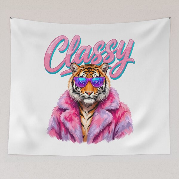 Item preview, classy Tiger PNG, Preppy Tiger PNG, Bling Design, Boujee Png, Leopard Print Png, Tiger Graphic, Animal Print Graphic, faux-fur coat. designed and sold by RAWVANE.
