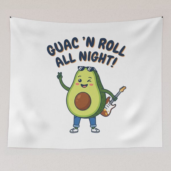 Item preview, Guac And Roll All Night Cute Avocado designed and sold by Owcomm.