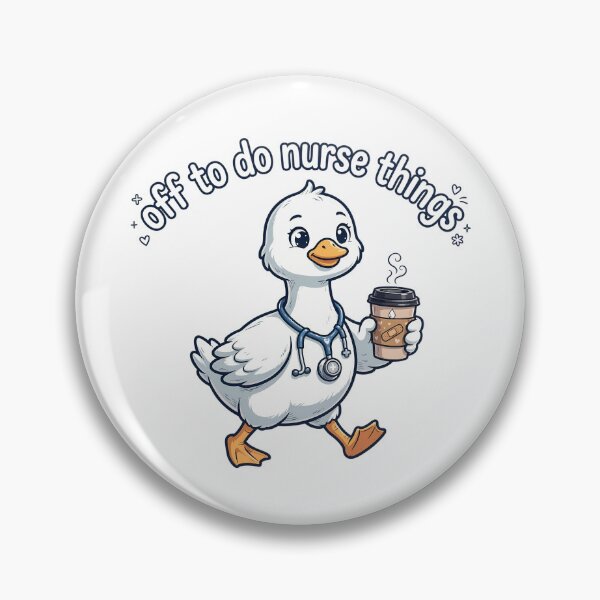 Item preview, Off to Do Nurse Things Funny Goose Nurse Coffee Cute Waterfowl Medical Worker designed and sold by conggamenhatvip.