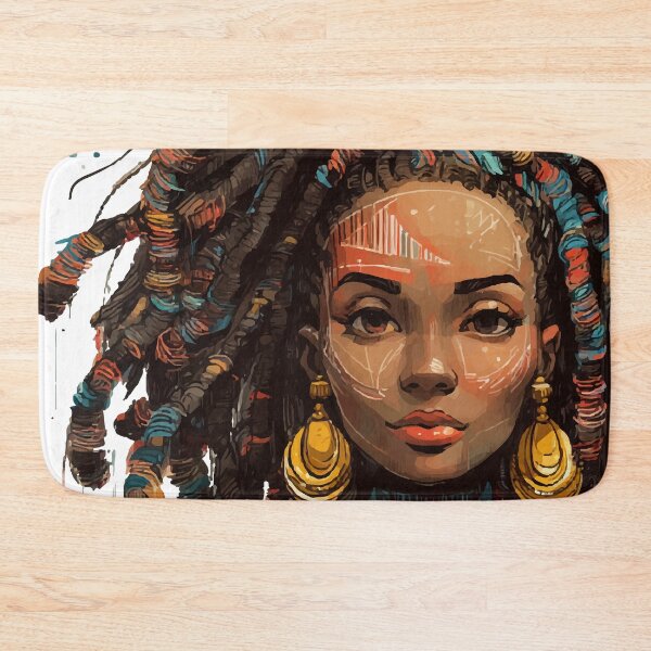 Item preview, Black Archivist Goddess African Woman Hair design designed and sold by RichardRags.
