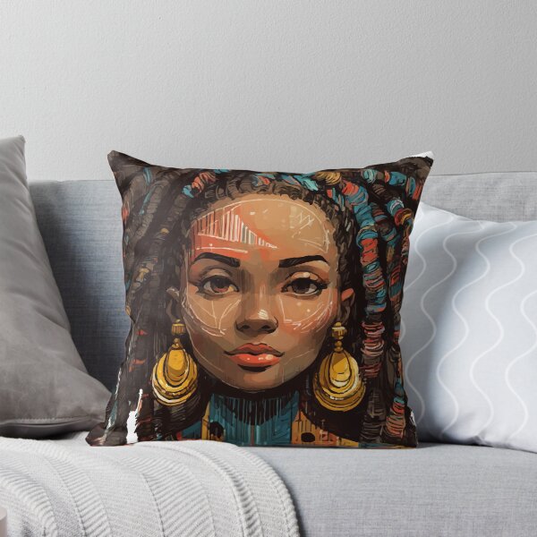 Item preview, Black Archivist Goddess African Woman Hair design designed and sold by RichardRags.
