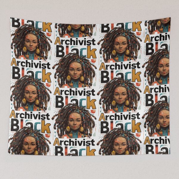 Item preview, Black Archivist Goddess African Woman Hair design designed and sold by RichardRags.