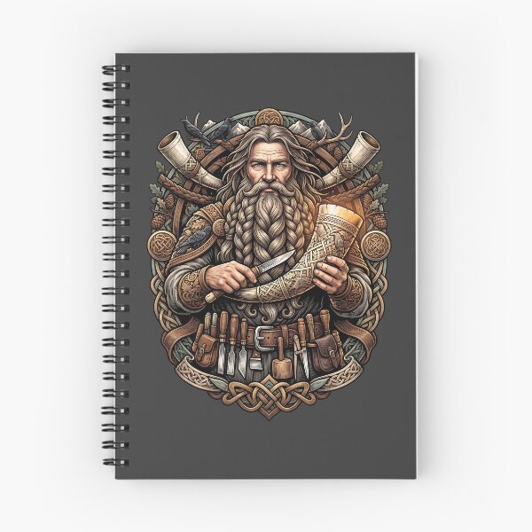 Item preview, Bearded Viking Carver Ceremonial Horn Art designed and sold by MythicCotton.
