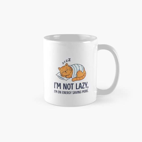 Item preview, Cute Sleepy Orange Cat Energy Saving Mode designed and sold by Owcomm.