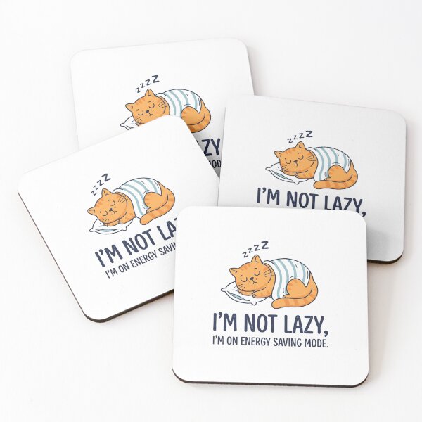 Item preview, Cute Sleepy Orange Cat Energy Saving Mode designed and sold by Owcomm.