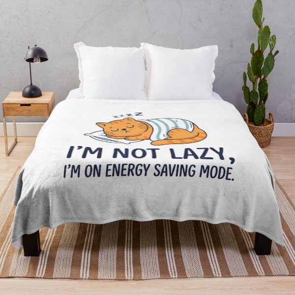 Item preview, Cute Sleepy Orange Cat Energy Saving Mode designed and sold by Owcomm.