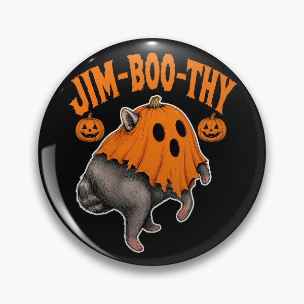 Item preview, Jim-Boo-Thy Funny Halloween Raccoon Ghost Pumpkin Spooky Gif designed and sold by BornBorn.