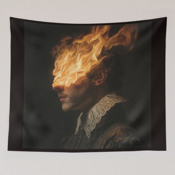 Item preview, Man with Eyes of Fire designed and sold by Shannon Hilson.