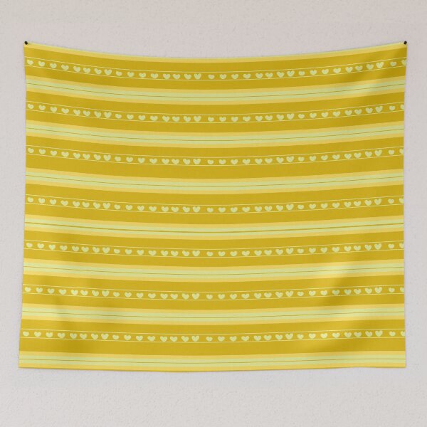 Item preview, Dark Yellow & Yellow Hearts in Stripes designed and sold by KSimpson838.