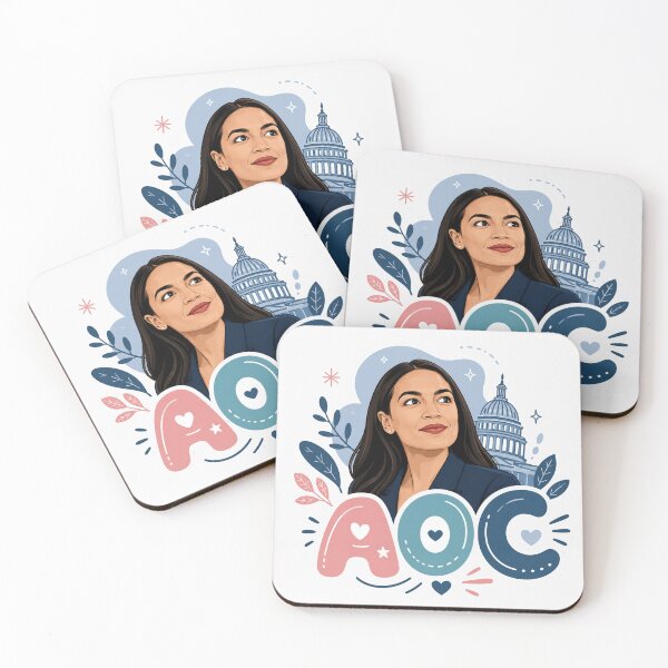 Item preview, Alexandria Ocasio Cortez Political Leader Portrait designed and sold by Owcomm.