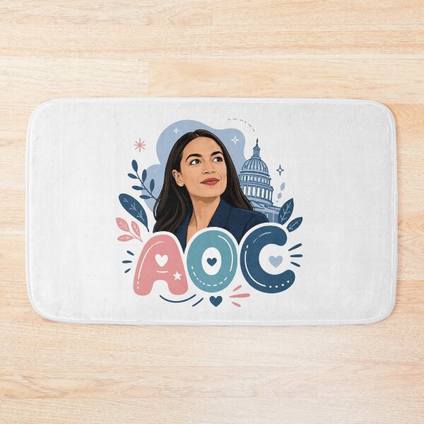 Item preview, Alexandria Ocasio Cortez Political Leader Portrait designed and sold by Owcomm.