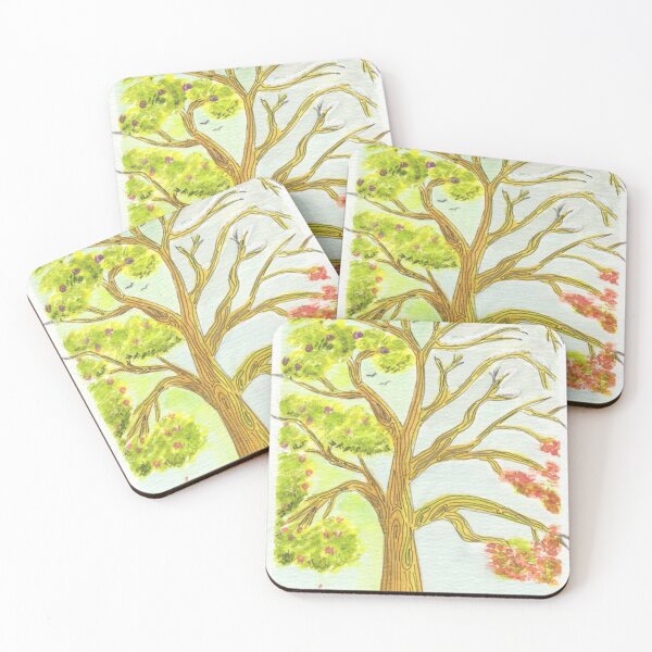Item preview, Hand Drawn Four Seasons Tree designed and sold by MyCuriousMagpie.