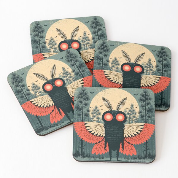 Item preview, Mothman Halloween Retro Spooky Cryptid Tee designed and sold by FrostyFrisby.