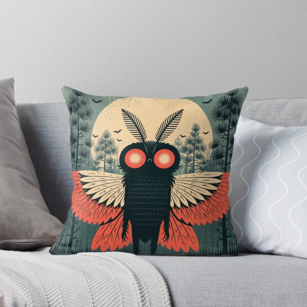 Item preview, Mothman Halloween Retro Spooky Cryptid Tee designed and sold by FrostyFrisby.