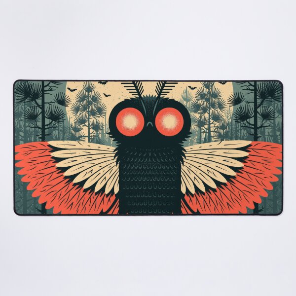 Item preview, Mothman Halloween Retro Spooky Cryptid Tee designed and sold by FrostyFrisby.