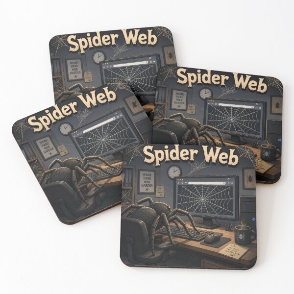 Item preview, Spider Web – Funny Coding Spider Working Online designed and sold by WordPlayStudio.