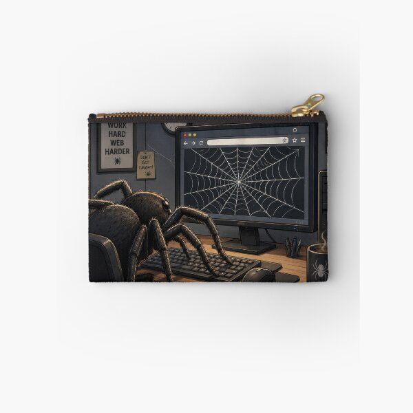 Item preview, Spider Web – Funny Coding Spider Working Online designed and sold by WordPlayStudio.
