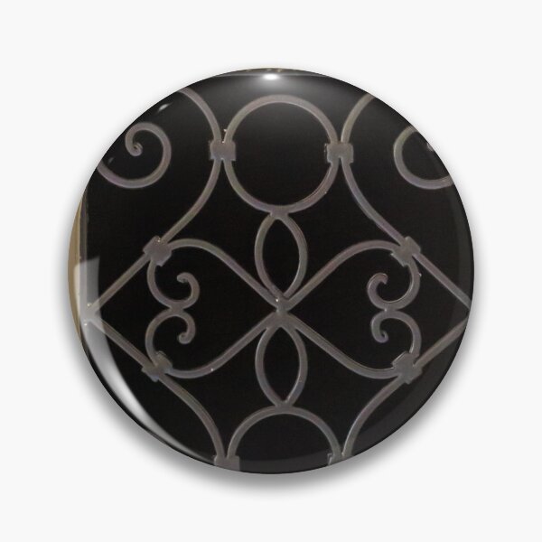 Item preview, Decorative Metal Grille Vent On Beige Wooden Panel Interior Wall Detail With Ornate Scrollwork designed and sold by Nmallia.