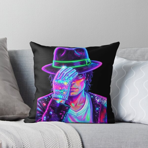 Item preview, Neon King MJ Pop Art Portrait designed and sold by ExploreAura Studio.