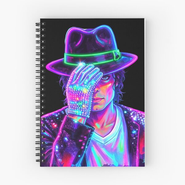 Item preview, Neon King MJ Pop Art Portrait designed and sold by ExploreAura Studio.