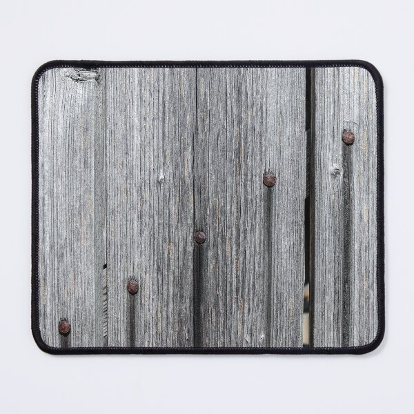 Item preview, Silver Driftwood Texture with Diagonal Line of Rusty Nails designed and sold by NorthWild.