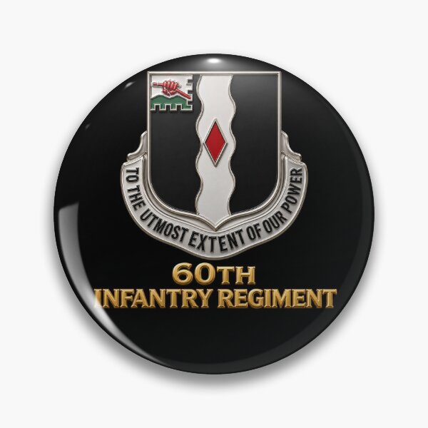 Item preview, Infantry - 60th Infantry Regiment wo txt - 3D - Enhanced X 300 designed and sold by Military Insignia Products.