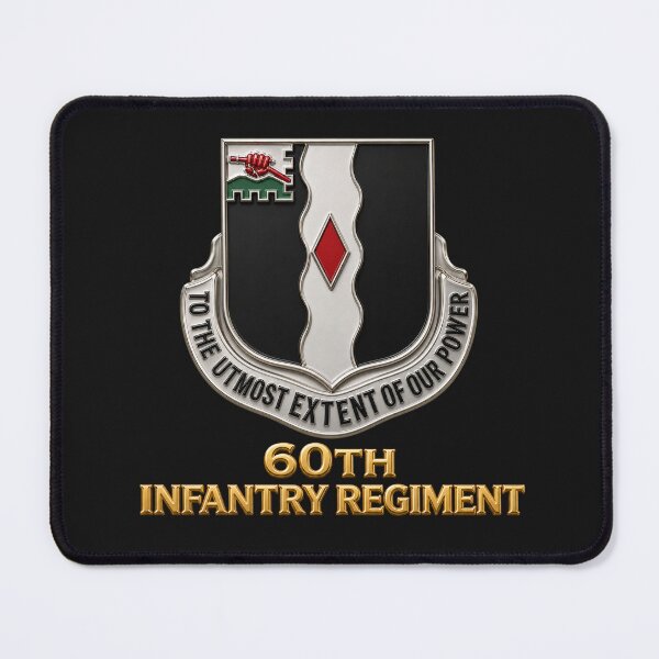Item preview, Infantry - 60th Infantry Regiment wo txt - 3D - Enhanced X 300 designed and sold by Military Insignia Products.