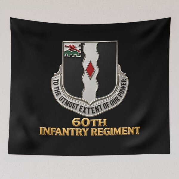 Item preview, Infantry - 60th Infantry Regiment wo txt - 3D - Enhanced X 300 designed and sold by Military Insignia Products.